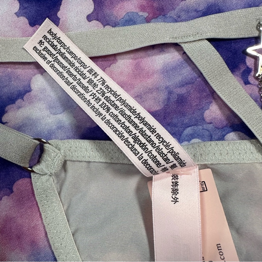 VS • Very Sexy Shooting Star Rhinestone Adjustable V-String Thong Panty - Picture 6 of 11